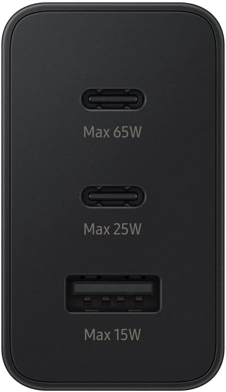 SAMSUNG Fast Charging USB-C 65W, 1x USB-C 25W, 1x USB-A 15W