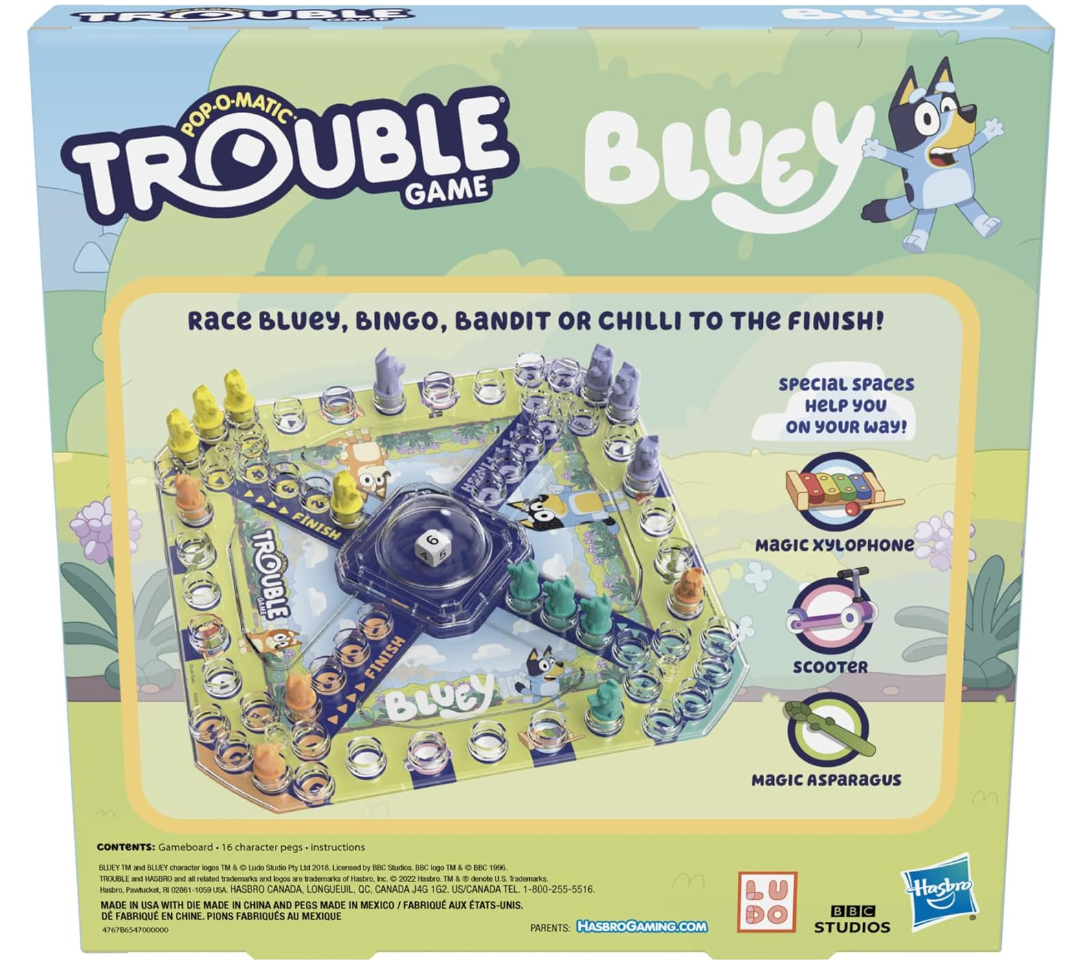 Hasbro Gaming Trouble: Bluey Edition