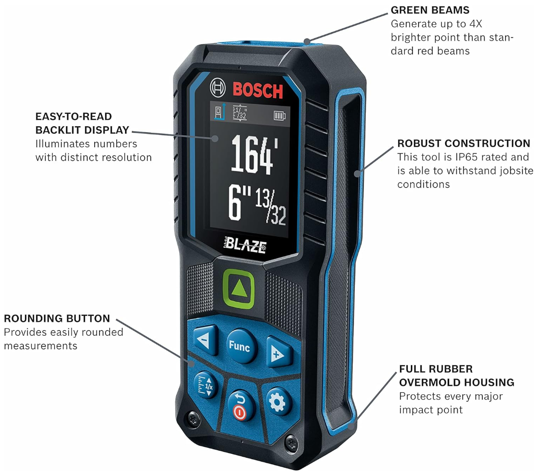 BOSCH GLM165-25G 165 Ft BLAZE