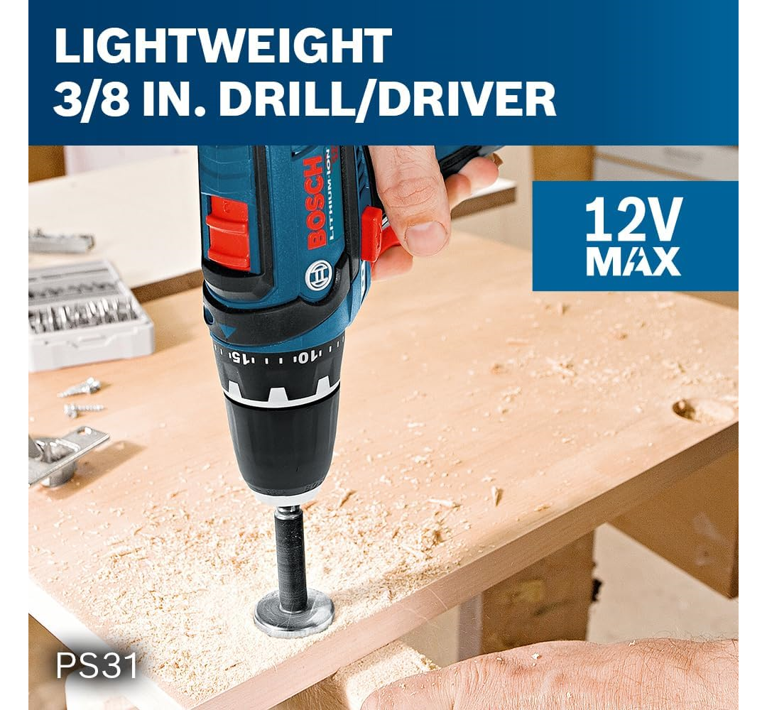 BOSCH PS31-2A 12V Max 3/8 Inch Drill