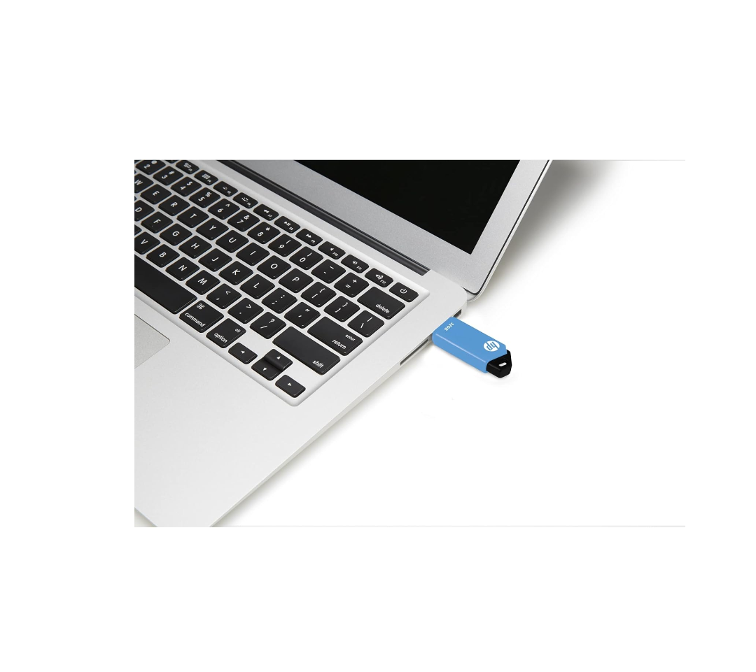 HP 32GB v150w USB 2.0 Flash Drive, Blue