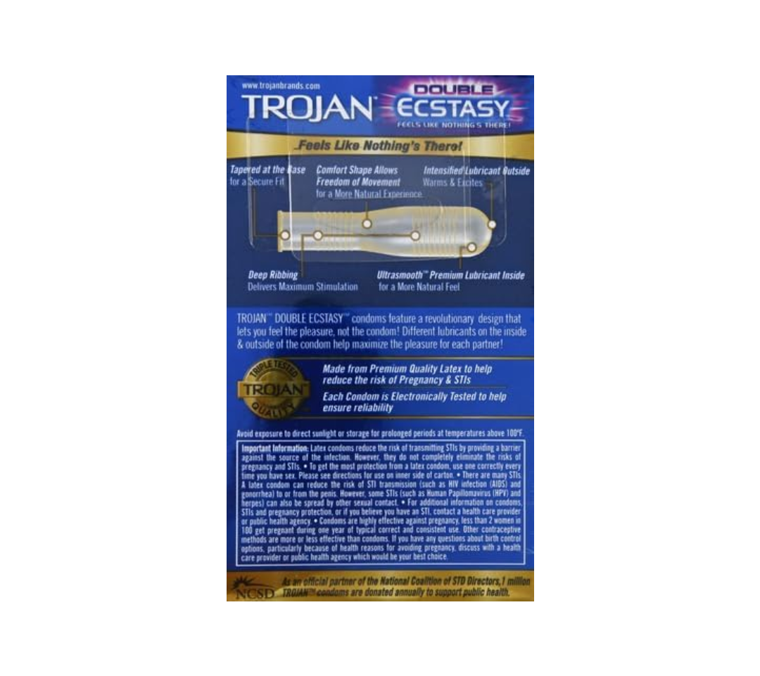 Trojan Double Ecstasy Lubricated