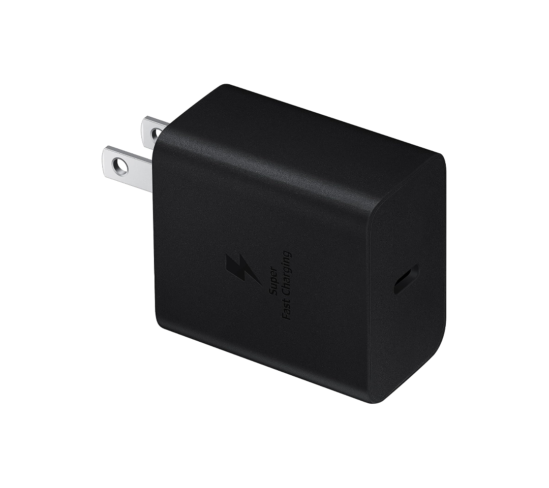 SAMSUNG 45W Power Adapter (w/Cable C-to-C),USB,Black