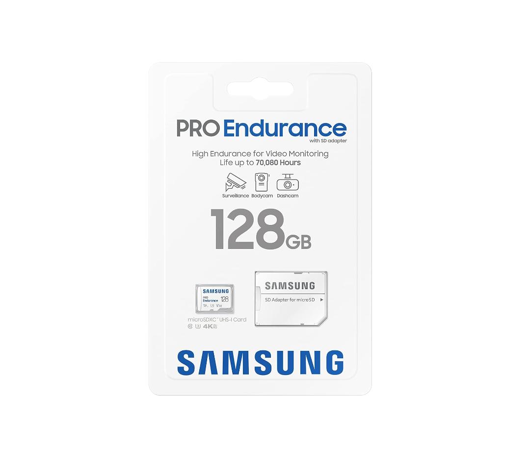 SAMSUNG PRO Endurance 128GB MicroSDXC Class 10, U3, V30