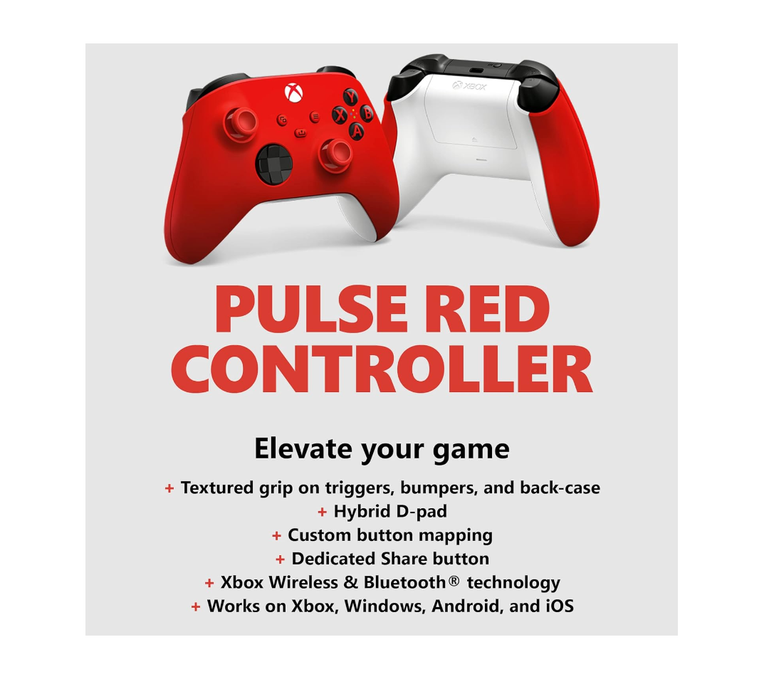 Xbox Core Wireless Gaming Controller Pulse Red