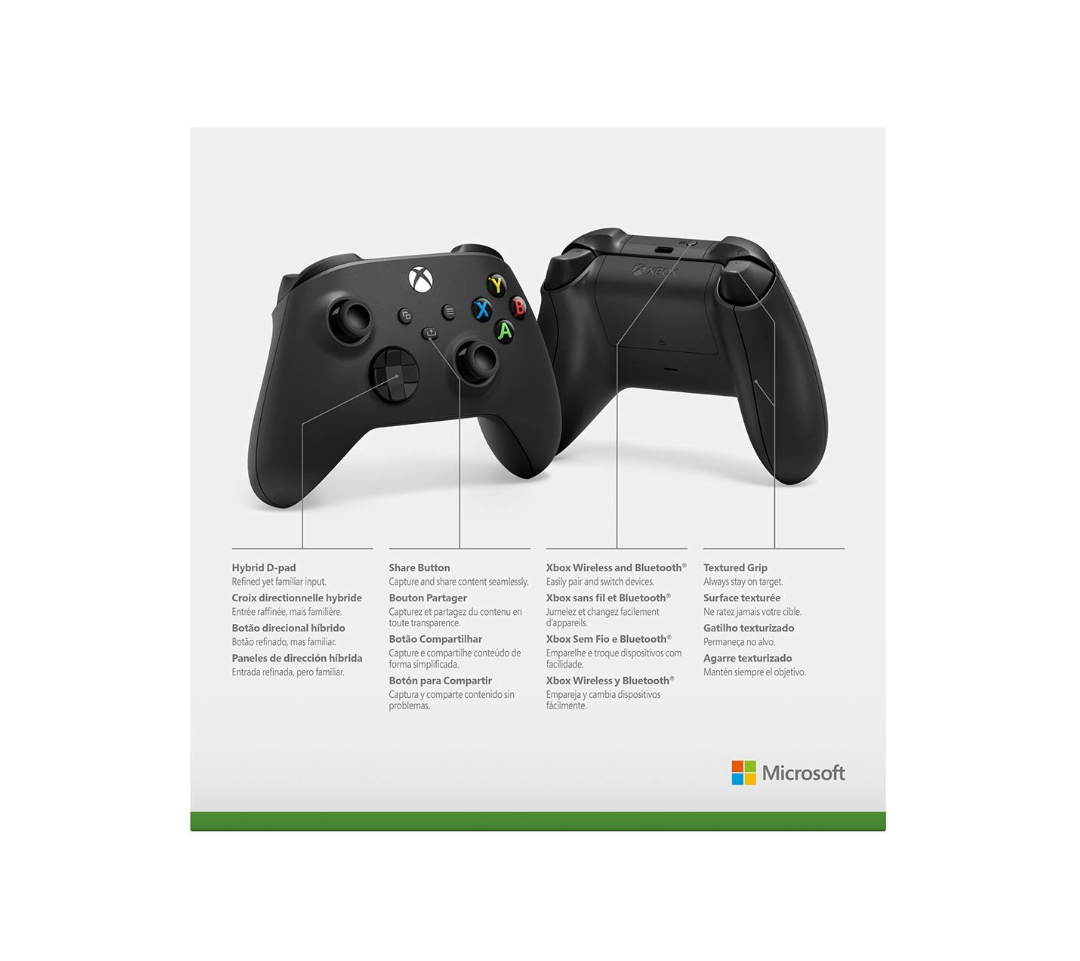 Xbox Core Controller Black (Renewed)