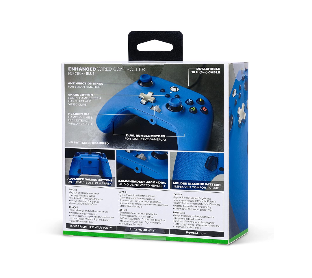 PowerA Enhanced Wired Controller Blue